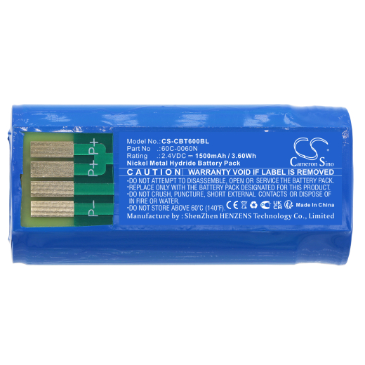 2.4V 1500mAh / 3.60Wh 1500mAh / 3.60Wh Akku f.:Cattron Theimeg Model: 60C-0060N, 70C0003KIT, 70C-0003KIT-C 1500mAh / 3.60Wh