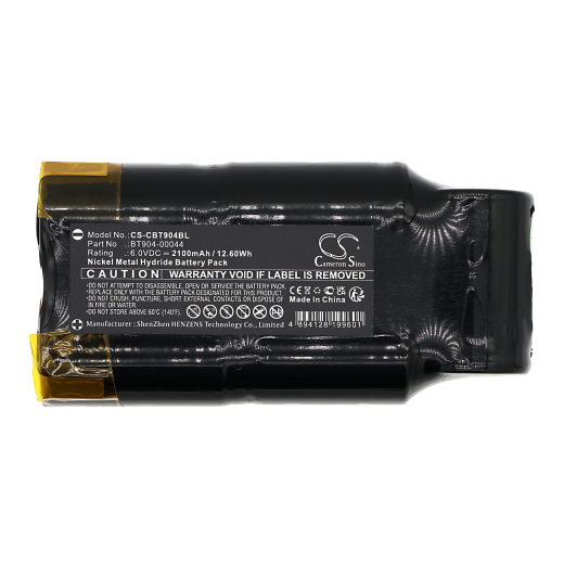 6.0V 2100mAh / 12.60Wh 2100mAh / 12.60Wh Akku f.:Cattron Theimeg Model: BT904-00044, TH-20DS-S/E, TH-GA, TH-GA/NC-10 2100mAh / 12.60Wh