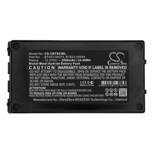 12.0V 2000mAh / 24.0Wh 2000mAh / 24.0Wh Akku f.:Cattron Theimeg Model: BT081-00053, BT081-00061, BT923-00044, BT92300075, BT923-00075, Easy, Easy u.