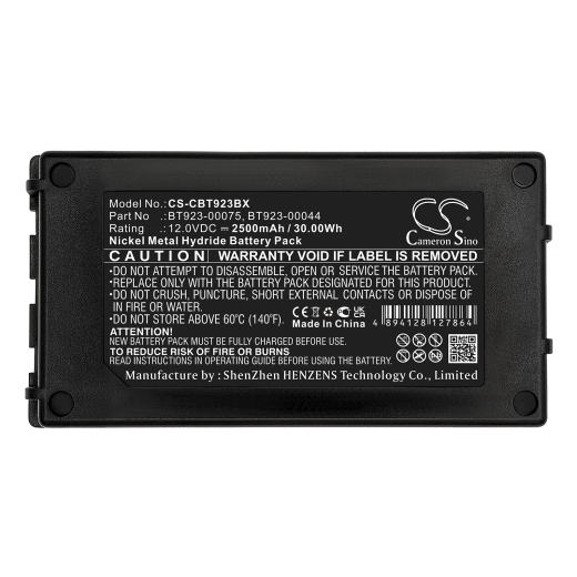 12.0V 2500mAh / 30.00Wh 2500mAh / 30.00Wh Akku f.:Cattron Theimeg Model: BT081-00053, BT081-00061, BT923-00044, BT92300075, BT923-00075, Easy, Easy u