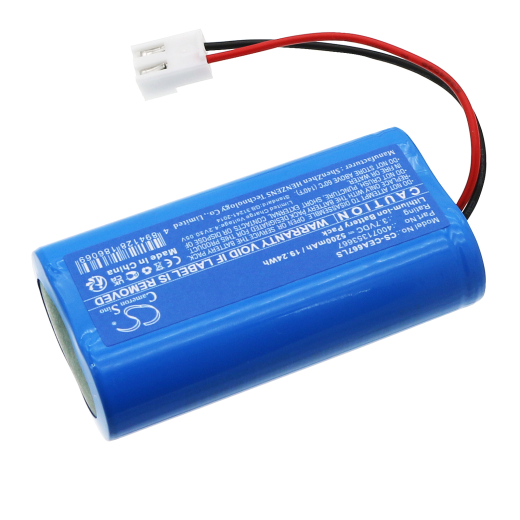 3.7V 5200mAh / 19.24Wh 5200mAh / 19.24Wh Akku f.:CEAG Model: 40071353667, 5200mAh / 19.24Wh