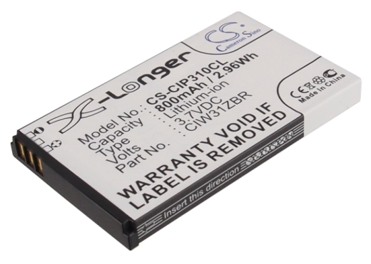 3.7V 800mAh/2.96Wh Li-ion Akku f.:Cisco Model: CIW31ZBR, Linksys WIP310, WIP310