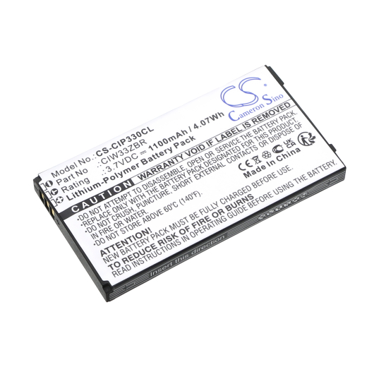3.7V 1100mAh / 4.07Wh Li-Polymer Akku f.:Cisco Model: 7508000705, CIW33ZBR, Linksys WIP330, WIP330