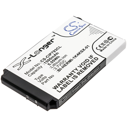 3.7V 1500mAh / 5.55Wh Li-ion Akku f.:Cisco Model: BI-HERMI-1K4KSX-01, 7026G, 74-5468-01, 7925, 7925G, 7925G-EX, 7926, 7926G, CP-7925G-A-K9, CP-7925G-