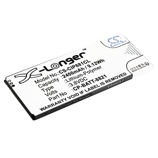3.8V 2400mAh / 9.12Wh Li-Polymer Akku f.:Cisco Model: 74-102376-01, CP-BATT-8821, GP-S10-374192-010H, 8800