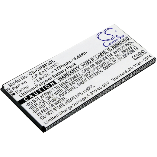 3.8V 1700mAh / 6.46Wh Li-Polymer Akku f.:Cisco Model: 74-102376-01, CP-BATT-8821, GP-S10-374192-010H, CP-8821, CP-8821-EX-K9-BUN, CP-8821-K9-BUN, Wir