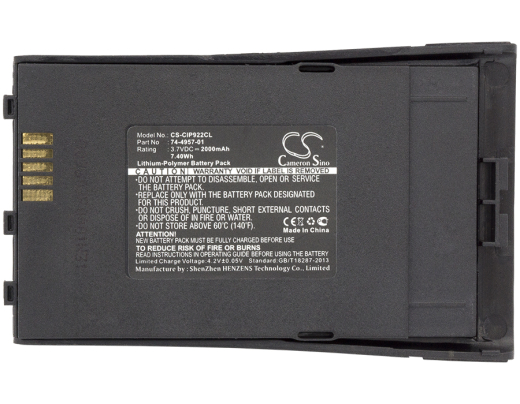 3.7V 2000mAh / 7.40Wh Li-Polymer Akku f.:Cisco Model: 74-4957-01, 74-4957-01 Rev. C1, 74-4958-01, CP-7921, CP-7921G, CP-7921G Unified