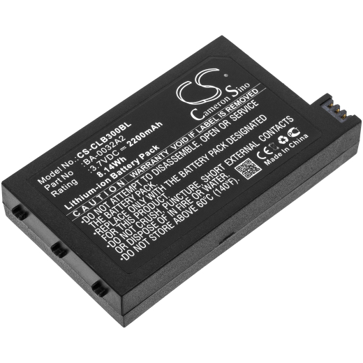 3.7V 2200mAh / 8.14Wh Li-ion Akku f.:CipherLAB Model: BA-0032A2, 9200, A929CFNLNN1U1, CP30, CP30-L