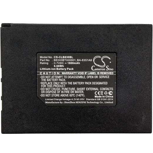 3.7V 1800mAh / 6.66Wh Li-ion Akku f.:Honeywell Model:, SP5600, SP5600 OPTIMUS R