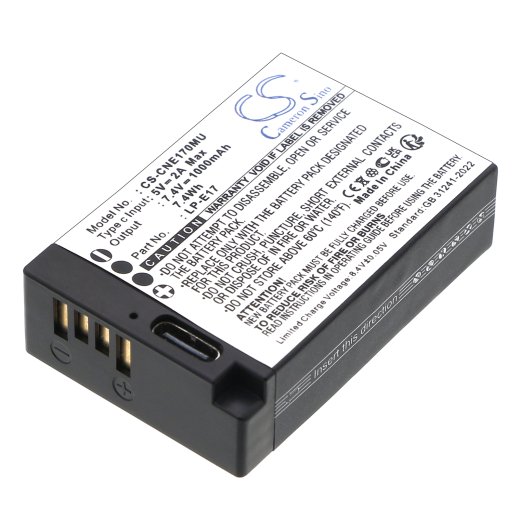 7.4V 1000mAh / 7.4Wh Li-ion Akku f.:Saramonic Model:, VmicLink5 RX+, VmicLink5 Systems, VmicLink5 TX, VmicLInk5 TX bodypack transmit, VmicLink5 TX+,