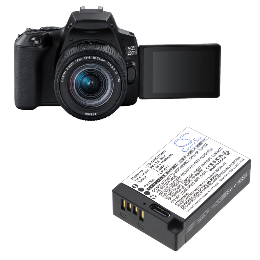 7.4V 1000mAh / 7.4Wh Li-ion Akku f.:Canon Model: LP-E17, EOS 200D, EOS 250D, EOS 750D, EOS 760D, EOS 770D, EOS 77DEOS M3, EOS 800D, EOS Kiss X8i, EOS