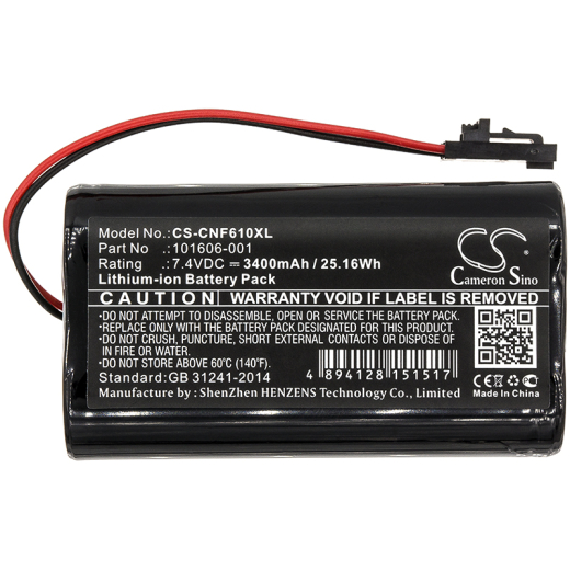 7.4V 3400mAh / 25.16Wh 3400mAh / 25.16Wh Akku f.:ComSonics Model: 101606-001, 101610-DF, QAM Sniffer 3400mAh / 25.16Wh