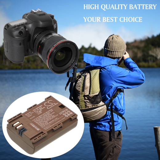 7.2V 2400mAh / 17.28Wh Li-ion Akku f.:Canon Model: LP-E6, LP-E6N, LP-E6NH, LP-E6P, 5D Mark III, EOS 5D Mark II, EOS 5D Mark III, EOS 5D Mark IV, EOS