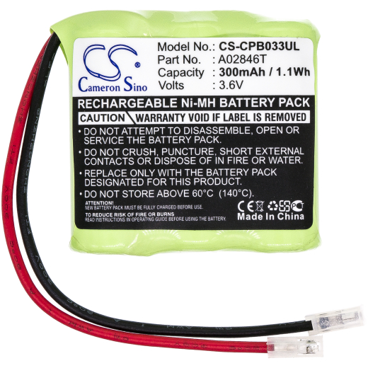3.6V 300mAh/1.08Wh Ni-MH Akku f.:Universal Model: 2/3AAA x 3, 2/3AAA x 3