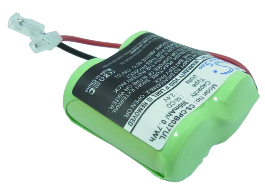 2.4V 300mAh Ni-CD Akku f.:Universal Model: 2/3AA x 2, 2/3AA x 2