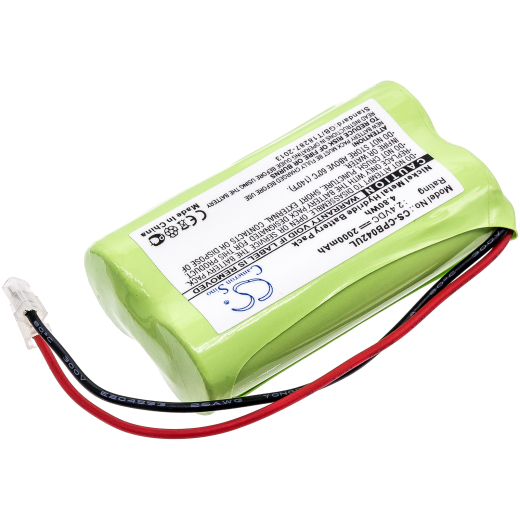 2.4V 2000mAh / 4.80Wh Ni-MH Akku f.:Universel Model:, AA x 2