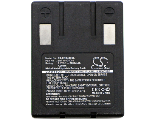 3.6V 2000mAh / 7.20Wh Ni-MH Akku f.:Southwestern Bell Model:, BP999, BT999, FTH916, FTH918, FTH986, FTH986BK, FTX988, RC006495, RC007132, S60523, SX2