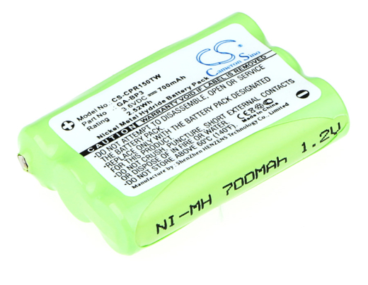3.6V 700mAh / 2.52Wh Ni-MH Akku f.:Switel Model: BT-0947, WTF8000
