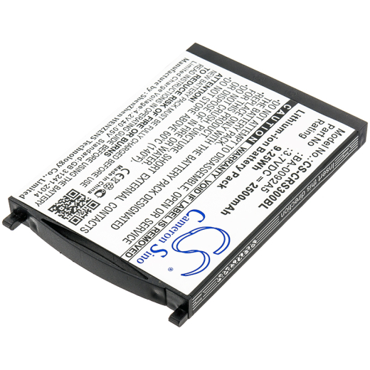 3.7V 2500mAh / 9.25Wh Li-ion Akku f.:CipherLAB Model: BA-0092A5, BA-0093A0, BT-160LA, KBRS300X01503, RS30