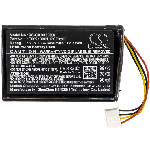 3.7V 3450mAh / 12.77Wh Li-ion Akku f.:Coppernic Model: BP13-001080, E00913001, PCT3200, C-One e-ID, XGK-C-ONE-E-ID