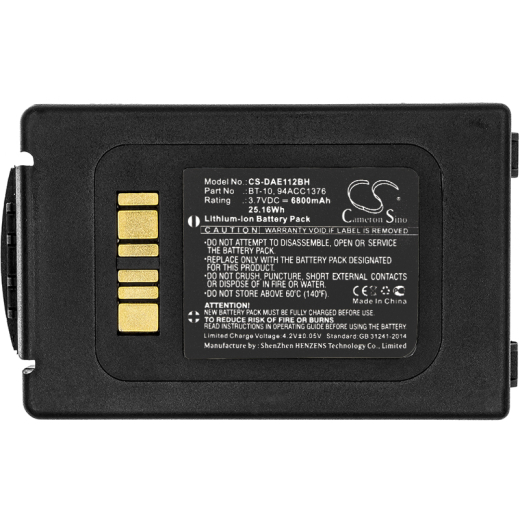 3.7V 6800mAh / 25.16Wh Li-ion Akku f.:Datalogic Model: 94ACC1376, 94ACC1377, BT-10, ELF