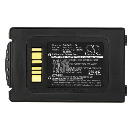 3.7V 2750mAh / 10.18Wh Li-ion Akku f.:Datalogic Model: 94ACC0112, BT-34, BT-9, ELF