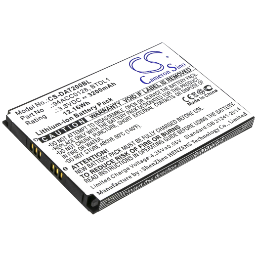 3.8V 3200mAh / 12.16Wh Li-ion Akku f.:Datalogic Model: 3H21-00000491, 94ACC0128, 94ACC0129, BTDL1, Axist, DL-Axist