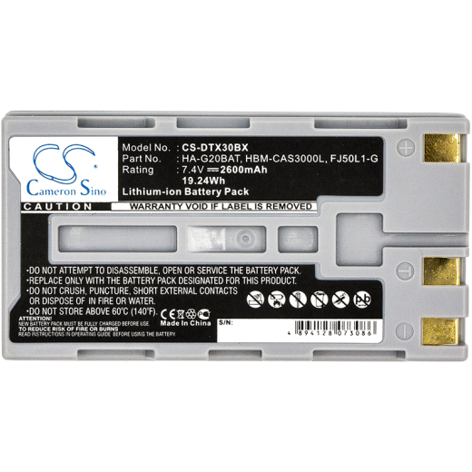 7.4V 2600mAh / 19.24Wh Li-ion Akku f.:Hioki Model: Z1007, LR8510, LR8511
