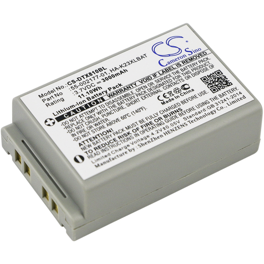 3.7V 3000mAh / 11.10Wh Li-ion Akku f.:Casio Model: 55-002177-01, HA-K23XLBAT, DT-X200, DT-X200-10E, DT-X200-20E, DT-X8, DT-X8-10C, DT-X8-10C-CN, DT-X