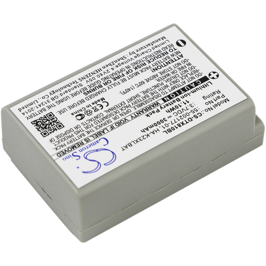 3.7V 3000mAh / 11.10Wh Li-ion Akku f.:Casio Model: 55-002177-01, HA-K23XLBAT, DT-X200, DT-X200-10E, DT-X200-20E, DT-X8, DT-X8-10C, DT-X8-10C-CN, DT-X