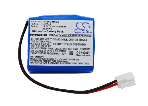 14.8V 1800mAh / 26.64Wh Li-Ionen Akku für: Biocare Model: LBP144, ECG-9801, ECG-9803