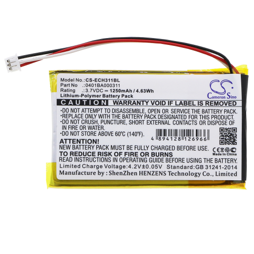 3.7V 1250mAh / 4.63Wh 1250mAh / 4.63Wh Akku f.:ELCA Model: 0401BA000311, Alpi, EVO, MAGO-EVO, MITO-VETTA, Radiocontrol, VETTA 1250mAh / 4.63Wh