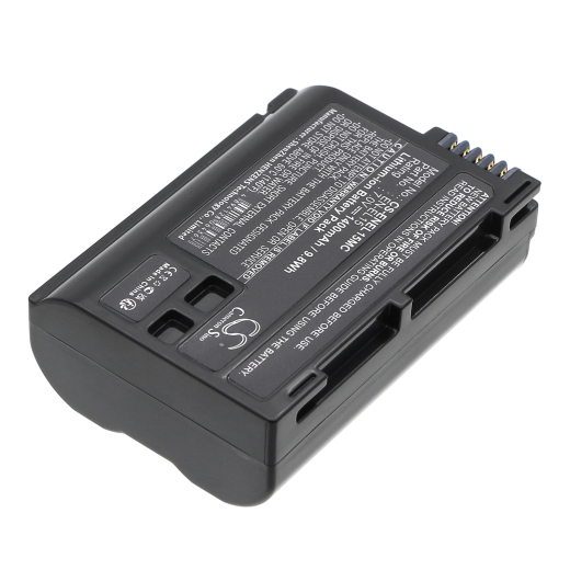 7.0V 1400mAh / 9.80Wh Li-ion Akku f.:Nikon Model: EN-EL15, EN-EL15A, EN-EL15B, EN-EL15c, 1 V1, Coolpix D7000, Coolpix D800, D500, D600, D610, D7000,