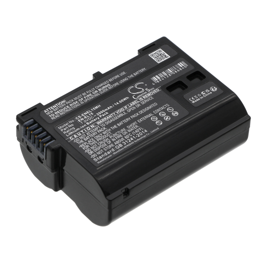 7.0V 2000mAh / 14.00Wh Li-ion Akku f.:Nikon Model: EN-EL15, EN-EL15A, EN-EL15B, EN-EL15c, 1 V1, Coolpix D7000, Coolpix D800, D500, D600, D610, D7000,