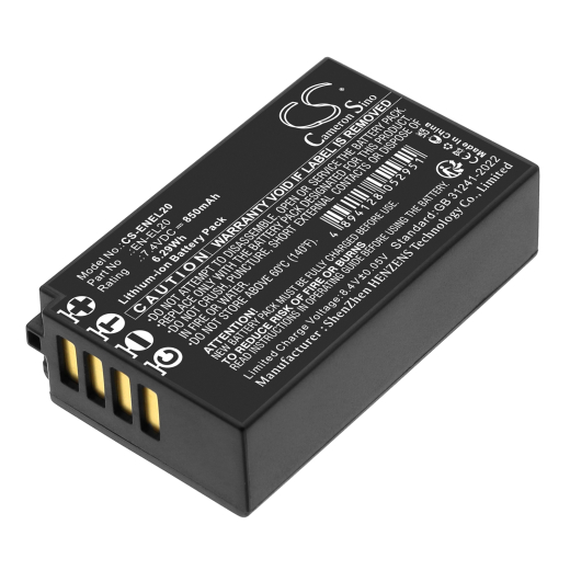 7.4V 850mAh / 6.29Wh Li-ion Akku f.:Blackmagic Design Model: BMPCCASS/BATT, Pocket Cinema Camera
