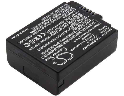 7.4V 1400mAh / 10.36Wh Li-ion Akku f.:Nikon Model: EN-EL21, 1 V2