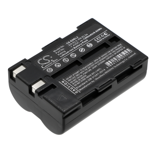 7.4V 1300mAh Li-ion Akku f.:NIKON Model: EN-EL3, EN-EL3a, D100, D100 SLR, D50, D70, D70s