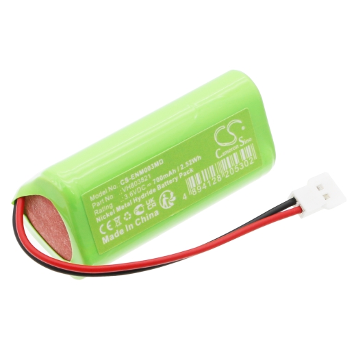 3.6V 700mAh / 2.52Wh Nickel-Metallhydrid Akku für: IONYX Model: BAT002, BAT003, VH803821, Endy NT, Endo Master V2, Apex Express, Endo Master V3, Endy