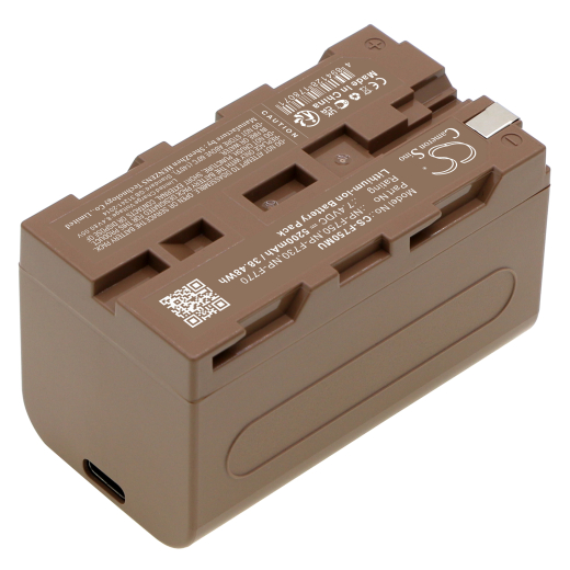 7.4V 5200mAh / 38.48Wh Li-ion Akku f.:Aputure Model:, AMARAN AL-528C, AMARAN AL-528S, AMARAN AL-528W, AMARAN AL-F7 CRI 95+, AMARAN ALH198 CRI 95+, AM