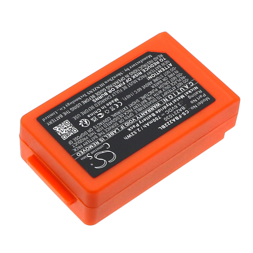 3.6V 700mAh / 2.52Wh 700mAh / 2.52Wh Akku f.:HBC Model: BA221030, Patrol S, Radiomatic RV 700mAh / 2.52Wh