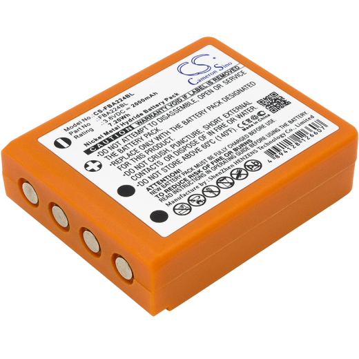 3.6V 2000mAh / 7.2Wh 2000mAh / 7.2Wh Akku f.:HBC Model: BA209000, BA209001, BA209060, BA209061, BA209062, BA223000, BA223030, FUB6, Fub9NM, PM23774500