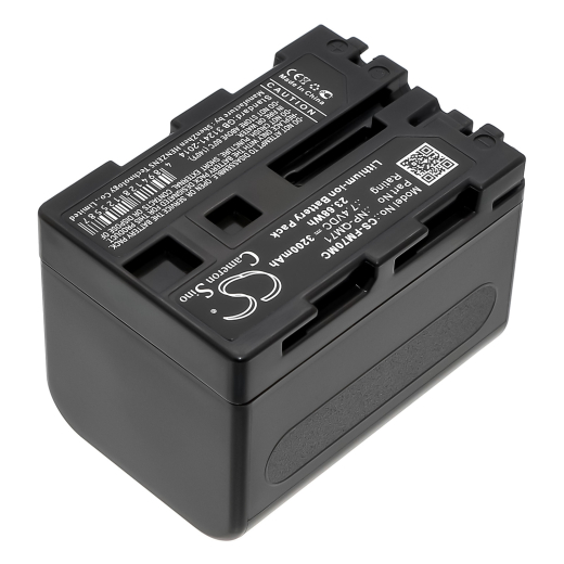 7.4V 3200mAh / 23.68Wh Li-ion Akku f.:Sony Model: NP-FM70, NP-FM71, NP-QM70, NP-QM71, CCD-TRV108, CCD-TRV118, CCD-TRV128, CCD-TRV138, CCD-TRV308, CCD