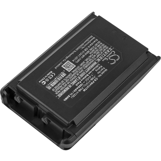 7.4V 1600mAh / 11.84Wh Li-ion Akku f.:YAESU Model: FNB-V131Li, FNB-V132Li, VX-230, VX-231, VX-231L, VX-234