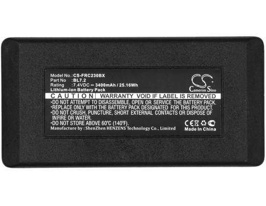 7.4V 3400mAh / 25.16Wh 3400mAh / 25.16Wh Akku f.:Falard Model: BL7.2, RC 012, RC12, RC12R, RC12RI, RCIR12, TIM12 3400mAh / 25.16Wh