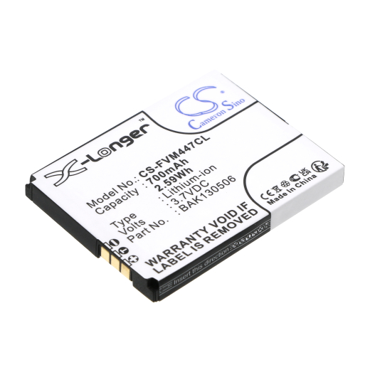 3.7V 700mAh / 2.59Wh Li-ion Akku f.:FRITZ!FON Model: 312BAT006, 312BAT016, BAK130506, EAC62339101, NL523446LG, AVM 2000, AVM 2446, C4, C4 Mobilteil,