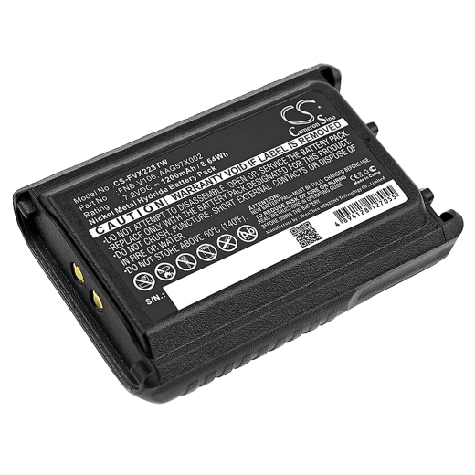7.2V 1200mAh / 8.64Wh Ni-MH Akku f.:Bearcom Model:, BC-95