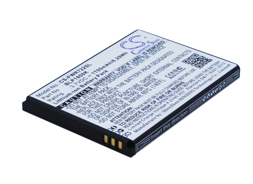 3.7V 1700mAh / 6.29Wh Li-ion Akku für: Franklin Wireless Model: BLP1800K, R722, R774, R775