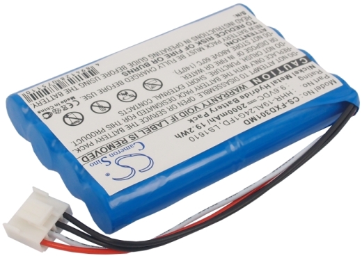 9.6V 2000mAh/19.2Wh Nickel-Metallhydrid Akku für: Fukuda Model: HHR-19AL24G1FD, LS1610