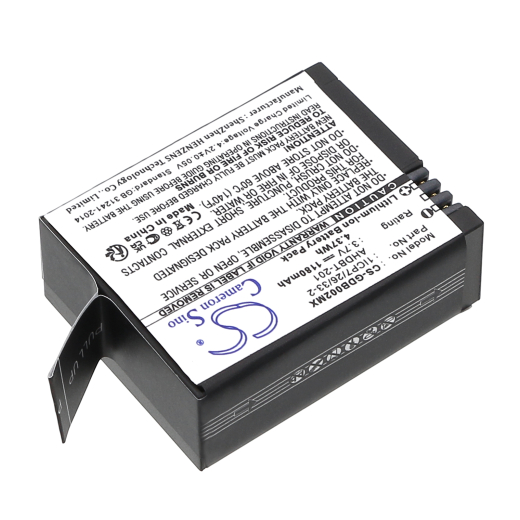 3.7V 1180mAh / 4.37Wh Li-ion Akku f.:Rollei Model: RL420B, AC420, Action Cam 420, Actioncam 420