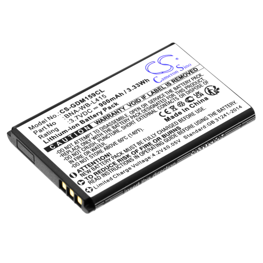 3.7V 900mAh / 3.33Wh Li-ion Akku f.:Grandstream Model: BNA-WB-L415, 1595